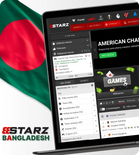 888Starz in Bangladesh for casino gaming and sports betting